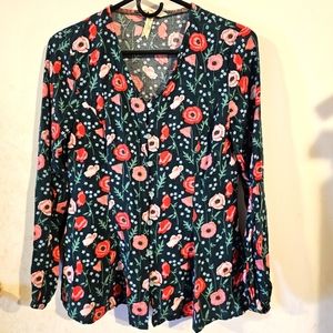 Matilda Jane Women's M Dress Floral Button-Up Shirt Pre-owned